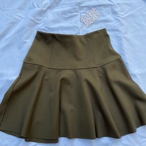 Super cute army green Free People skirt!